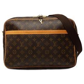 Louis Vuitton Monogram Reporter GM Crossbody Bag Braun