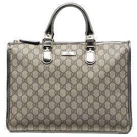 Borsa Satchel Gucci GG Supreme Beige