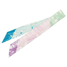Multi Hermès A L Ombre des Boulevards Silk Twilly Scarf Scarves