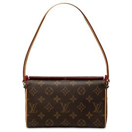 Louis Vuitton Monogram Recital Schultertasche braun