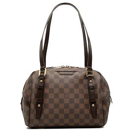 Borsa a tracolla Louis Vuitton Damier Ebene Rivington PM Marrone