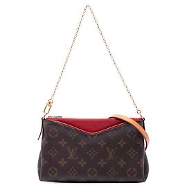 Bolso de Mano Louis Vuitton Monogram Pallas Marrón