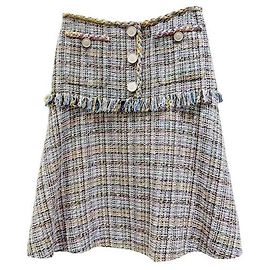 Gonna Chanel in cotone multicolore taglia 34