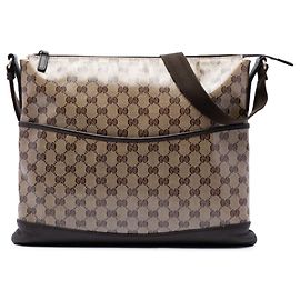 Borsa a tracolla Gucci GG Crystal beige