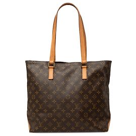 Saco Cabas Mezzo Tote Louis Vuitton Monogram Castanho