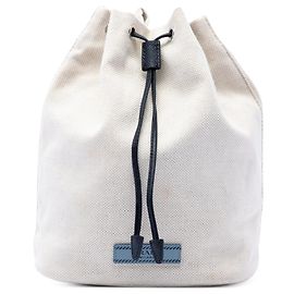 Prada Mistolino Beuteltasche aus Canvas in Weiß