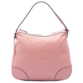Borsa a tracolla Gucci Bree Large Microguccissima Rosa