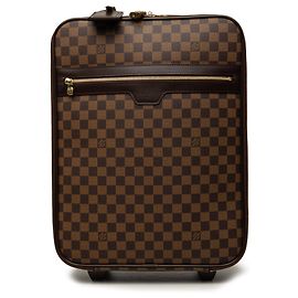 Borsa da viaggio Louis Vuitton Damier Ebene Pegase 45 Marrone
