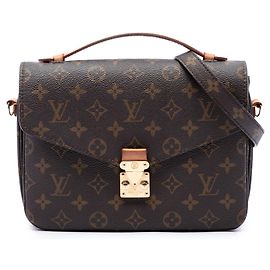 Borsa Louis Vuitton Monogram Pochette Metis Marrone