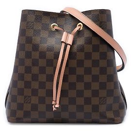 Borsa a secchiello Louis Vuitton Damier Ebene NeoNoe MM Marrone
