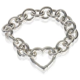 Bracciale Tiffany & Co. in argento sterling con chiusura a cuore