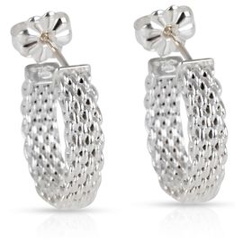 Pendientes de aro Somerset Mesh Small en plata esterlina Tiffany & Co.