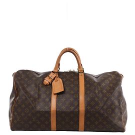 Mala de Viagem Louis Vuitton Keepall 55 Monogram Canvas em Castanho M41424