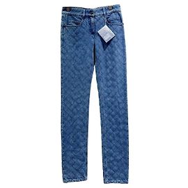 Jeans Chanel Azuis de Algodão