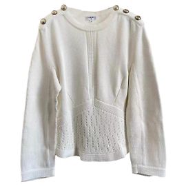 Chanel Strickpullover aus Baumwolle Mehrfarbig Größe 34