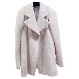 Chanel Mantel aus Wolle Rosa