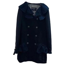 Cappotto Chanel in lana multicolore Taglia 38