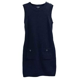 Chanel Kleid aus schwarzem Kaschmir