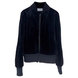 Autre Marque Dior Mantel aus Nerz Schwarz