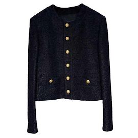 Chaqueta de lana negra Céline