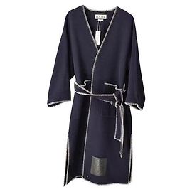Abrigo Loewe de lana azul marino