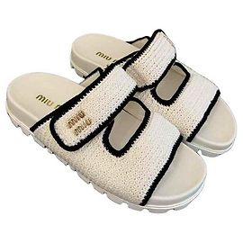 Sandali Miu Miu in tessuto taglia 37
