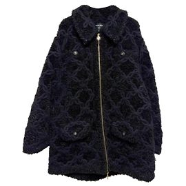 Chanel Mantel schwarz aus Kaschmir