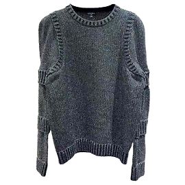 Chanel Prenda de punto de lana gris