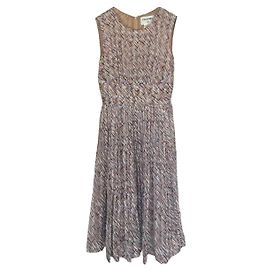 Chanel Seidenkleid mehrfarbig Größe 38