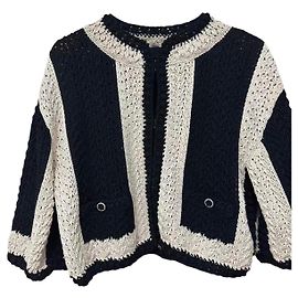 Chanel Strickpullover aus Seide mehrfarbig Größe 38