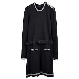 Abito Chanel in seta nera