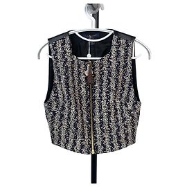 Louis Vuitton Oberteil aus Tweed Mehrfarbig Größe 34