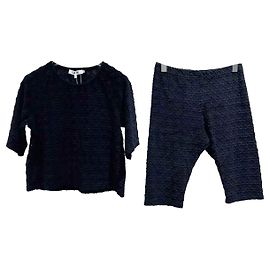 Autre Marque Dior Kinder Outfit Schwarz Baumwolle