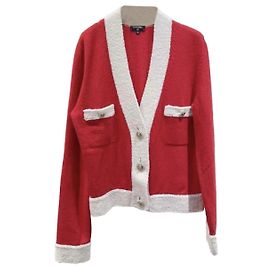 Chanel Strickjacke aus rotem Kaschmir