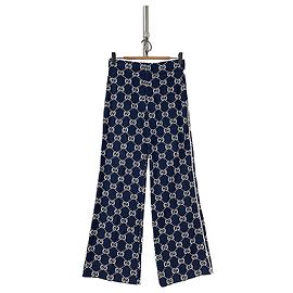 Pantalones anchos Gucci con estampado Double G cintura alta FR38
