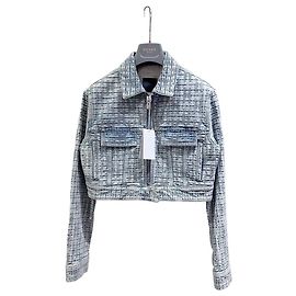 Jaqueta em denim Givenchy 4G monograma jacquard