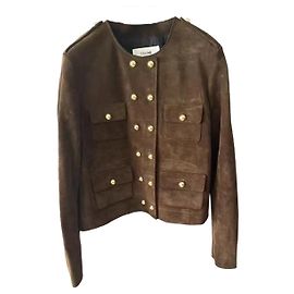 Céline Leather Jacket Women Size 42