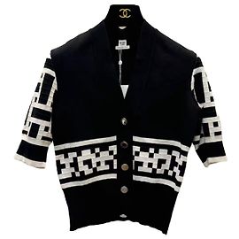 Pull en maille Hermès noir en soie