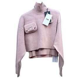 Fendi Strickpullover aus Wolle Rosa