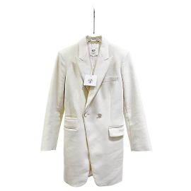 Hermès White Polyamide Coat Size 34