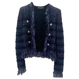 Balmain Viscose Jacket Women Size 40