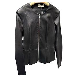 The Row Black Leather Jacket