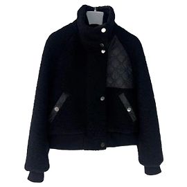 Cappotto Hermès Nero in Lana Taglia 36