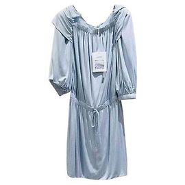 Abito Chanel in seta blu taglia 38
