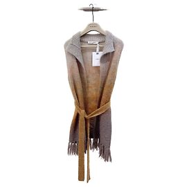 Autre Marque Dior Strickjacke Wolle Sonnenuntergang Farbverlauf