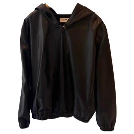 Céline Lederjacke Schwarz