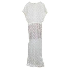 Chanel Baumwollkleid Mehrfarbig Größe 36