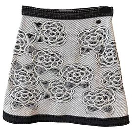Falda Chanel de algodón multicolor talla 36