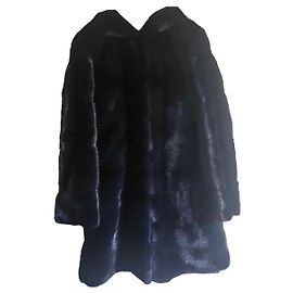 Autre Marque Dior Mantel aus Nerz Navy