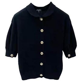Chanel Prendas de punto de cashmere negro